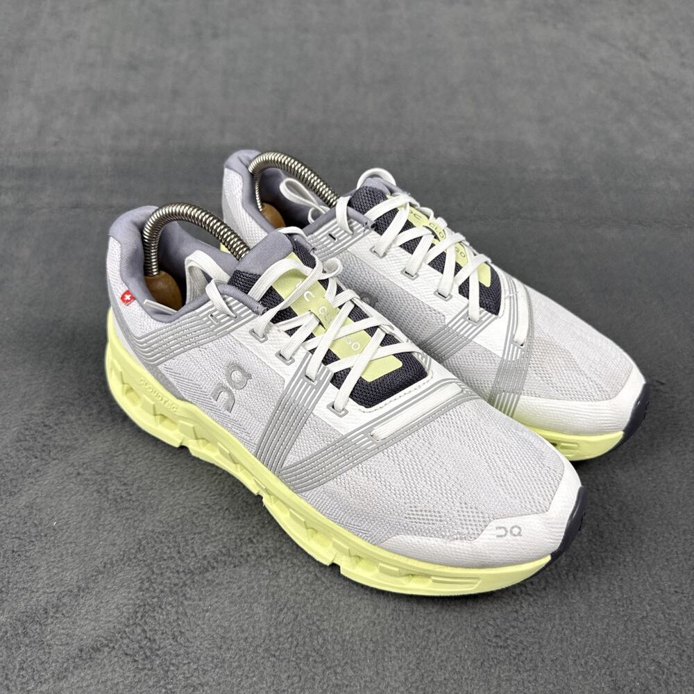 On Cloudgo Womens Size 9 Gray Green Athletic Running Lace Up Shoes Sneakers